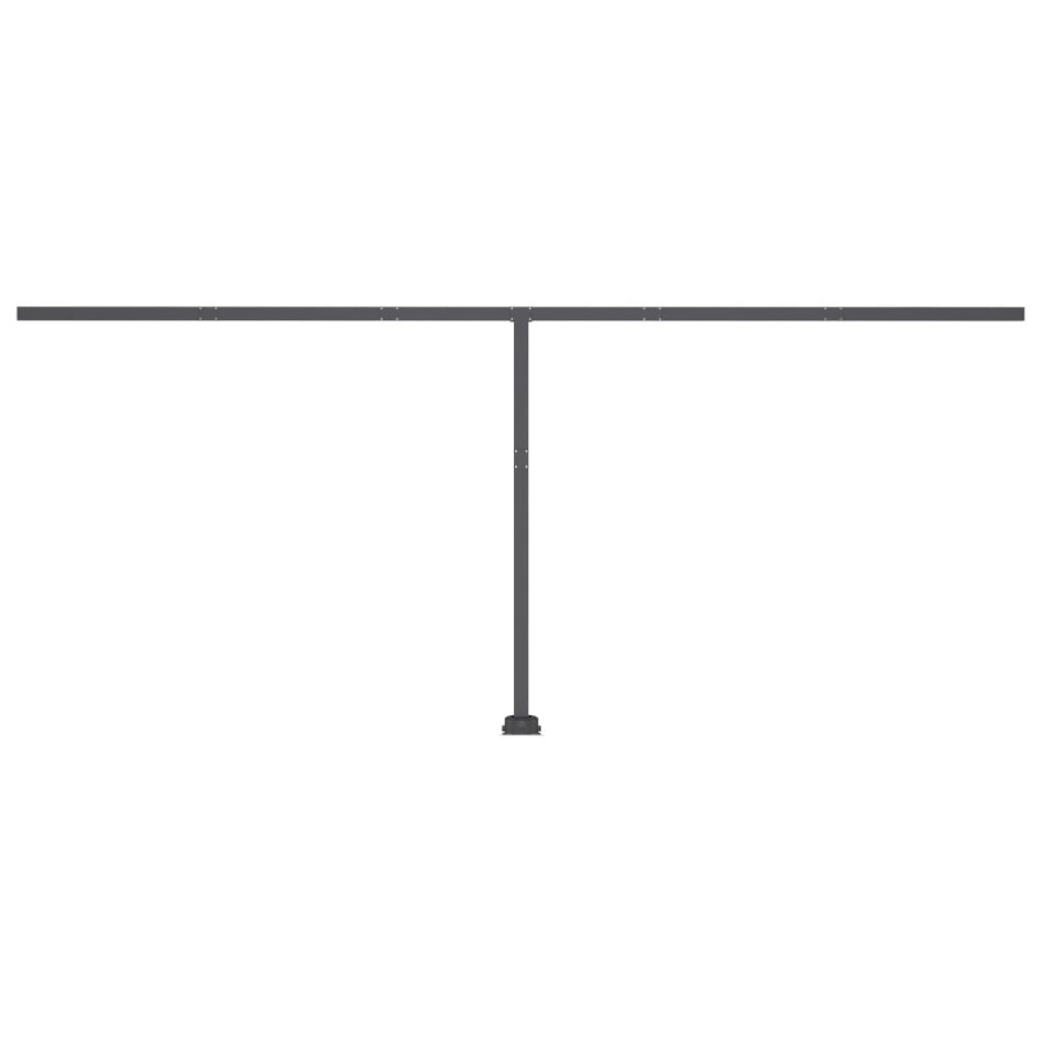 Toldo de pie automático azul y blanco 500x300