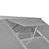 Invernadero de aluminio gris antracita 3,46