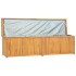 Baúl de jardín madera maciza de teca 200x50x55