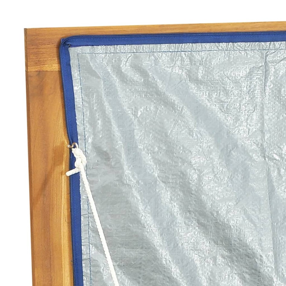 Baúl de jardín madera maciza de teca 200x50x55