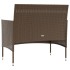 Set muebles de jardín 8 pzas y cojines ratán sintético
