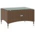 Set muebles de jardín 8 pzas y cojines ratán sintético