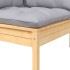 Juego de muebles de jardín 6 pzas y cojines madera maciza