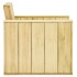 Set de muebles de jardín 3 pzas madera maciza pino