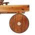 Set de tumbonas con mesita 2 uds madera maciza de