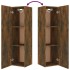 Set de muebles de TV 8 pzas madera contrachapada roble