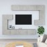 Mueble de pared de TV madera contrachapada gris