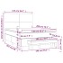 Cama box spring con colchón terciopelo gris oscuro 140x200