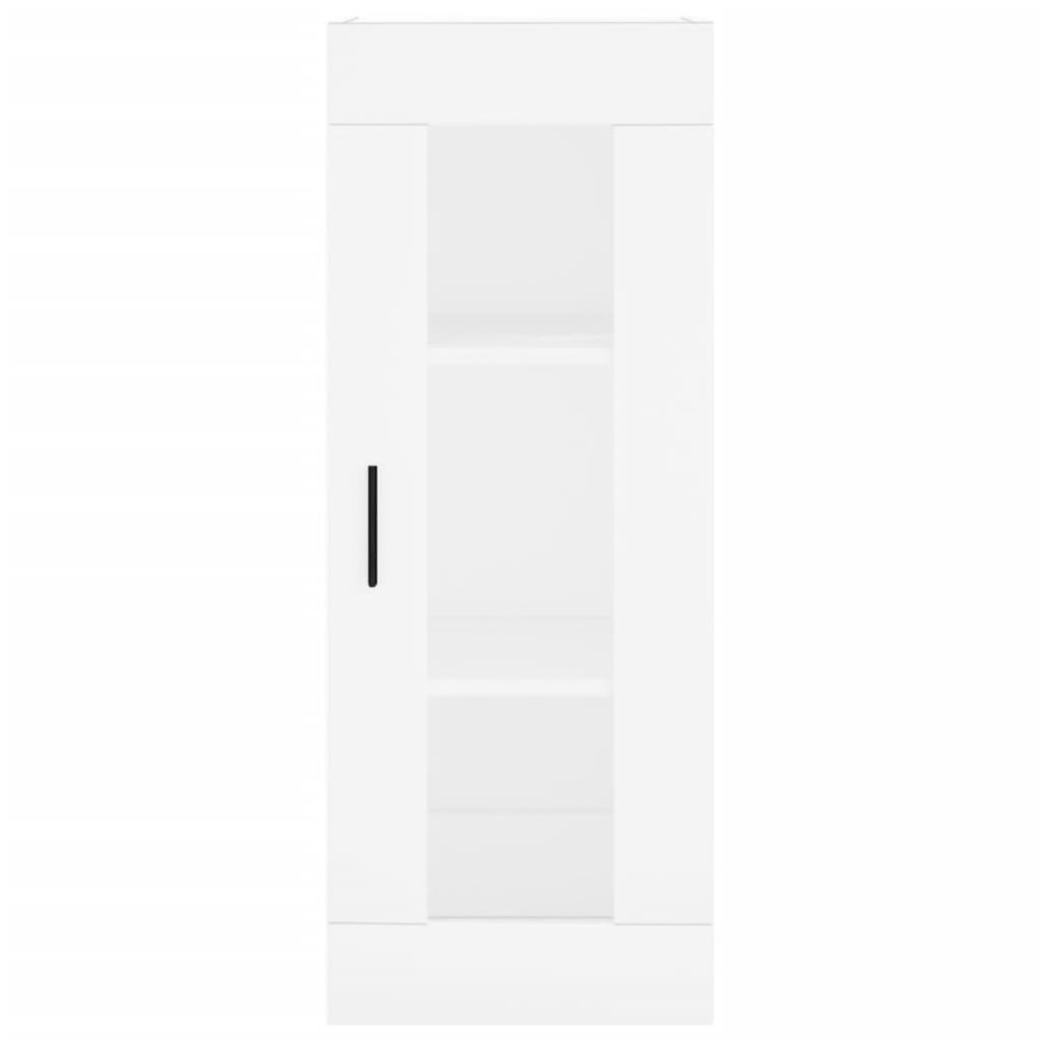 Aparador alto madera contrachapada blanco 34,5x34x180