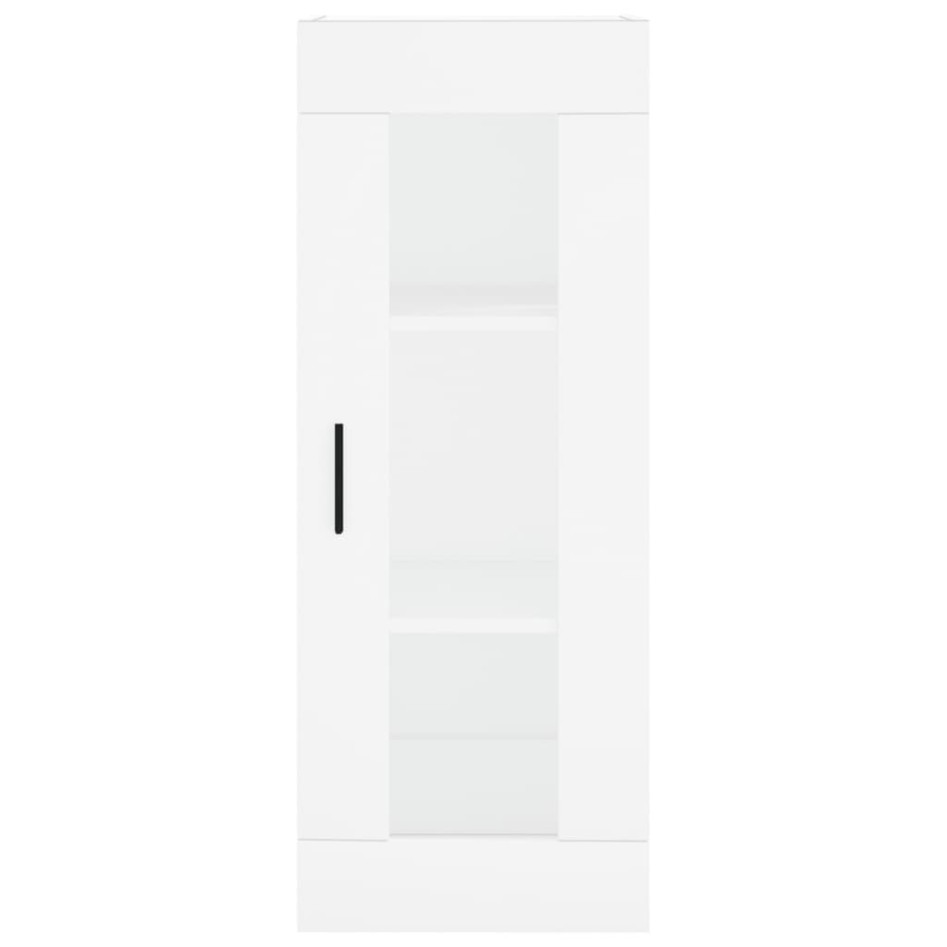 Aparador alto madera contrachapada blanco 34,5x34x180