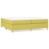 Cama box spring con colchón tela verde 200x200