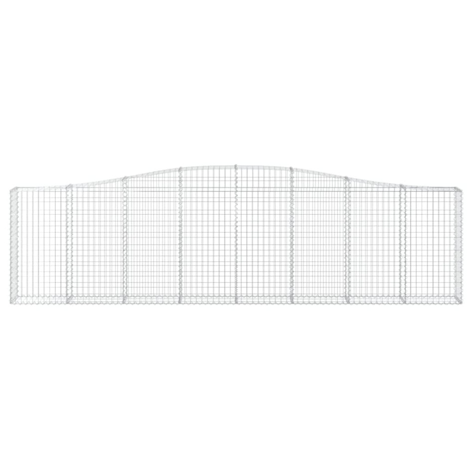 Cestas de gaviones 3 uds forma de arco hierro 400x30x100/120