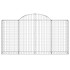 Cestas de gaviones 6 uds forma de arco hierro 200x30x100/120