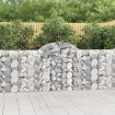 Cestas de gaviones 8 uds forma de arco hierro 200x30x100/120 cm