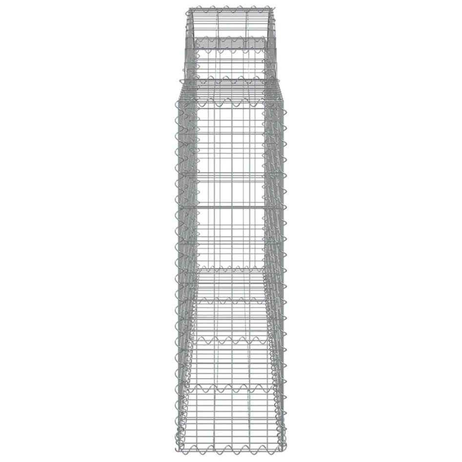 Cestas de gaviones 8 uds forma de arco hierro 200x30x100/120