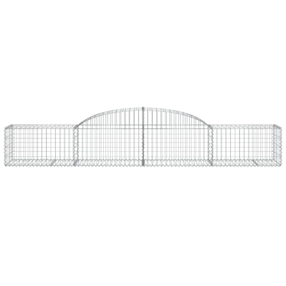 Cestas de gaviones 5 uds forma de arco hierro 300x50x40/60