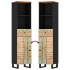 Conjunto de muebles de baño 3 piezas madera maciza