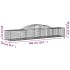 Cestas de gaviones 7 uds forma de arco hierro 300x50x40/60