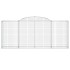 Cestas de gaviones 3 uds forma de arco hierro 300x50x120/140