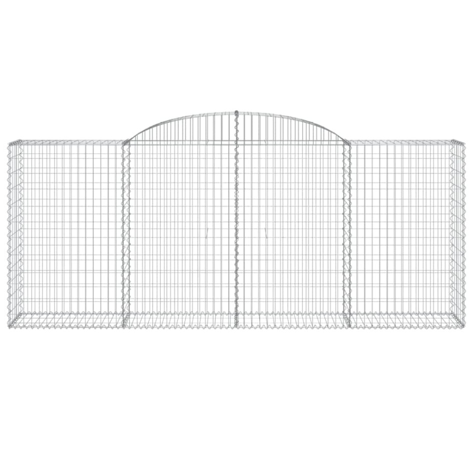 Cestas de gaviones 3 uds forma de arco hierro 300x50x120/140