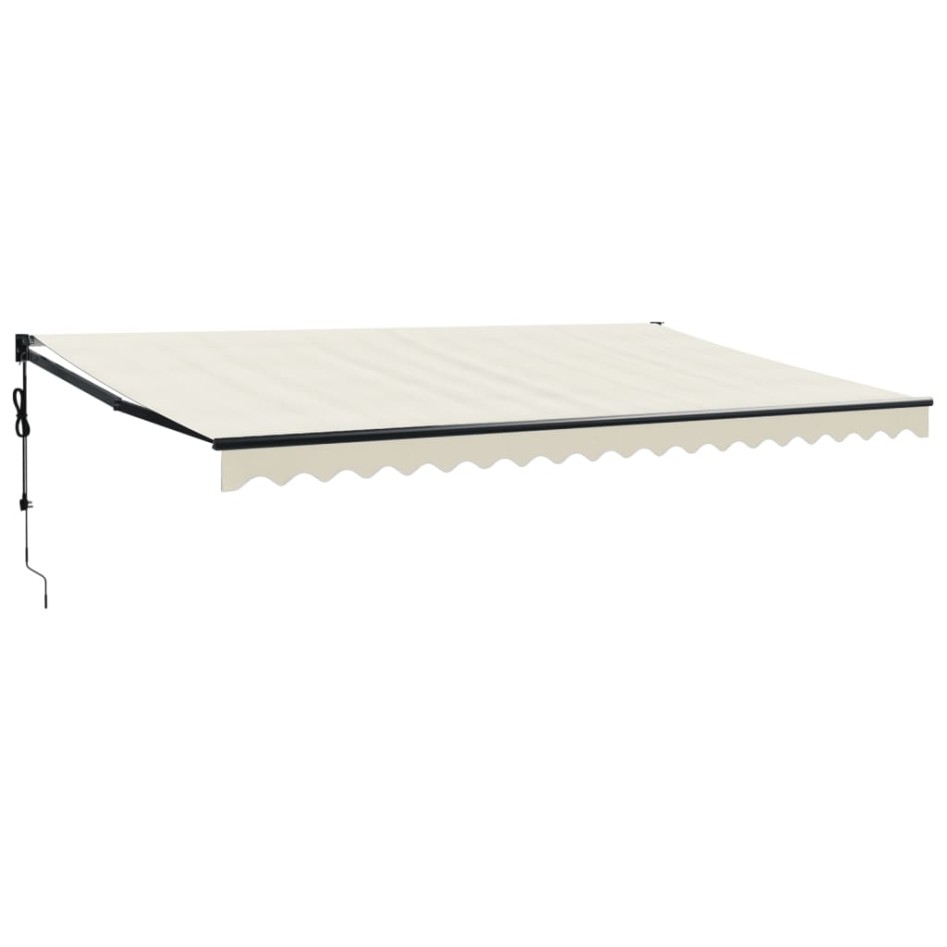 Toldo retráctil automático color crema 5x3