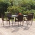 Juego de comedor de jardín 7 piezas ratán sintético