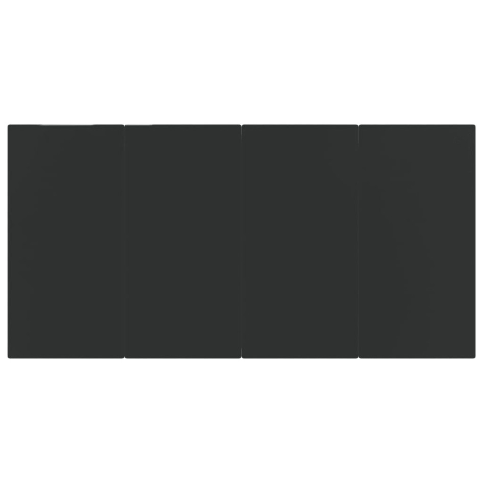 Juego de comedor de jardín 5 piezas ratán sintético