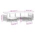 Set muebles de jardín 7 pzas y cojines ratán PE gris
