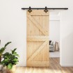 Puerta corredera con herrajes madera maciza de pino 85x210 cm