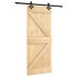 Puerta corredera con herrajes madera maciza de pino 85x210