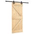 Puerta corredera con herrajes madera maciza de pino 85x210