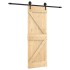 Puerta corredera con herrajes madera maciza de pino 70x210