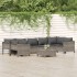 Set de muebles de jardín 8 pzas y cojines ratán sintético