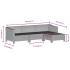 Set de muebles de jardín 8 pzas y cojines ratán sintético