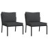 Set de muebles de jardín 5 piezas acero con cojines