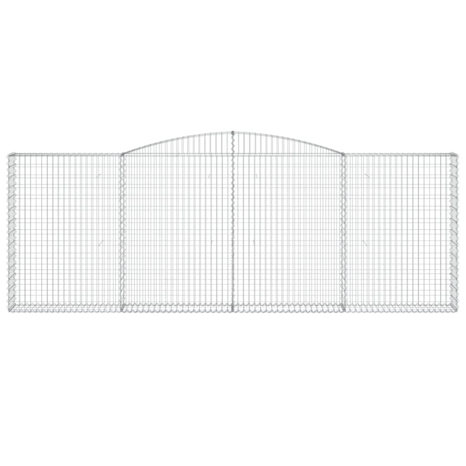 Cestas de gaviones 3 uds forma de arco hierro 400x30x140/160