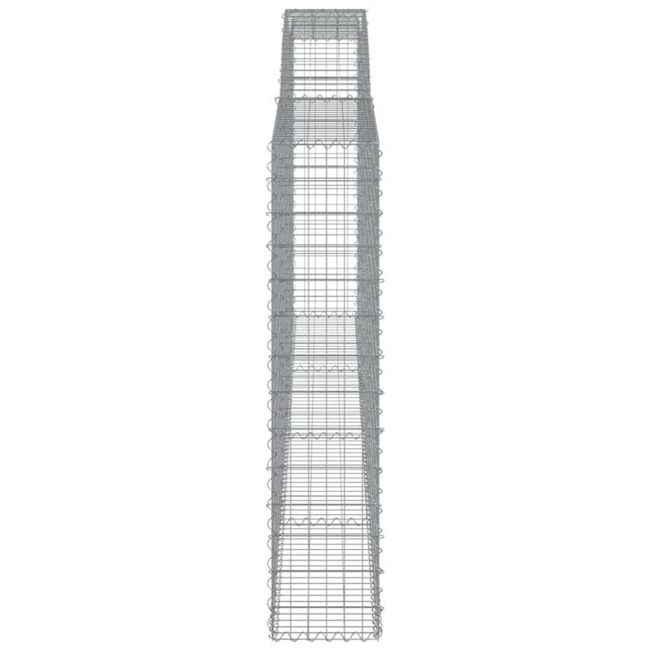 Cestas de gaviones 3 uds forma de arco hierro 400x30x140/160