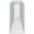 Cestas de gaviones 3 uds forma de arco hierro 400x50x100/120