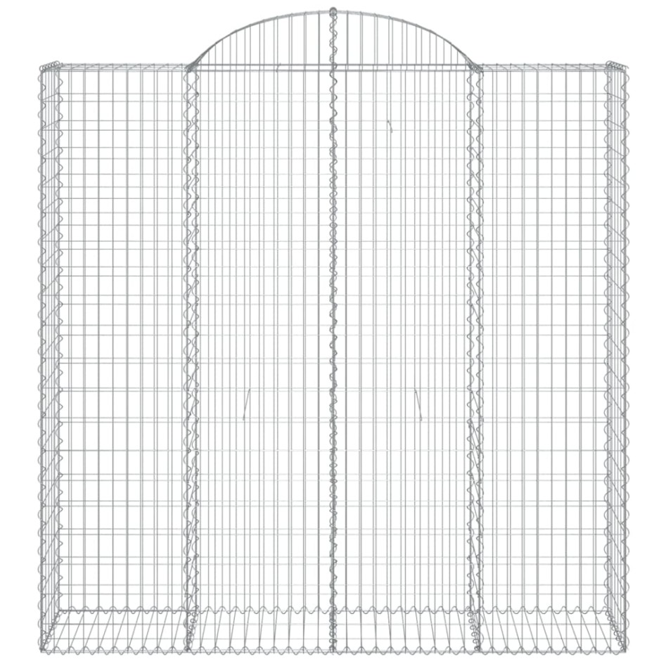 Cestas de gaviones 3 uds forma de arco hierro 200x50x200/220