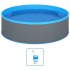 Piscina de chapoteo con skimmer colgante y bomba 350x90 cm