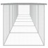Gallinero con techo acero galvanizado gris claro 603x98x90