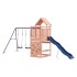 Parque infantil de exterior madera maciza