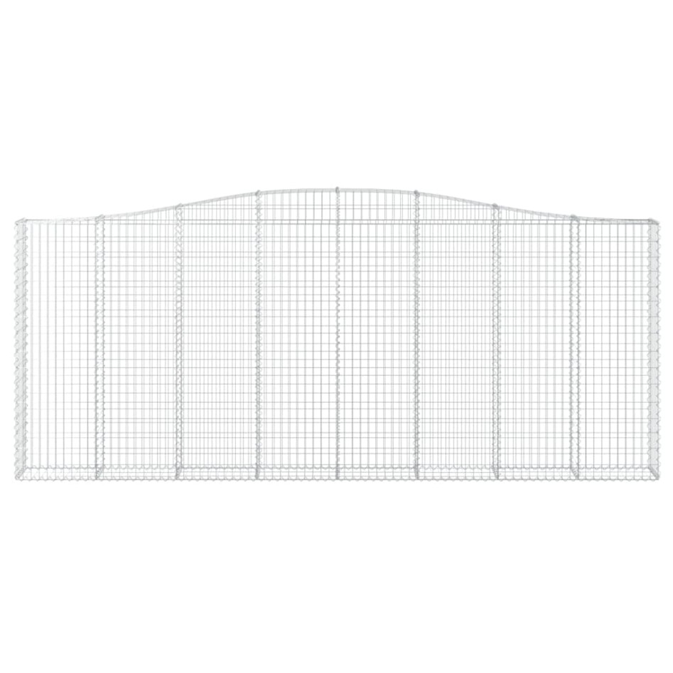 Cestas gaviones 2 uds forma de arco hierro 400x30x160/180