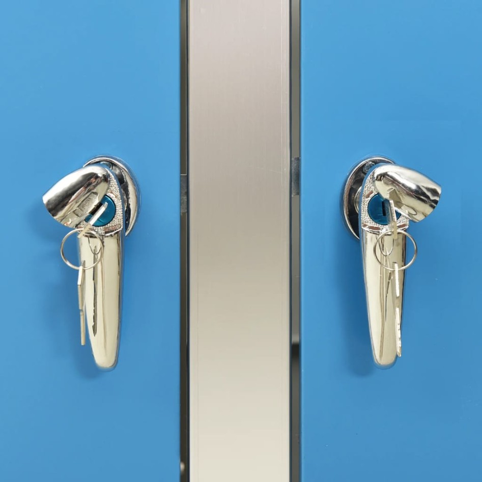 Cobertizo para tres contenedores basura acero 207x77,5x112,5