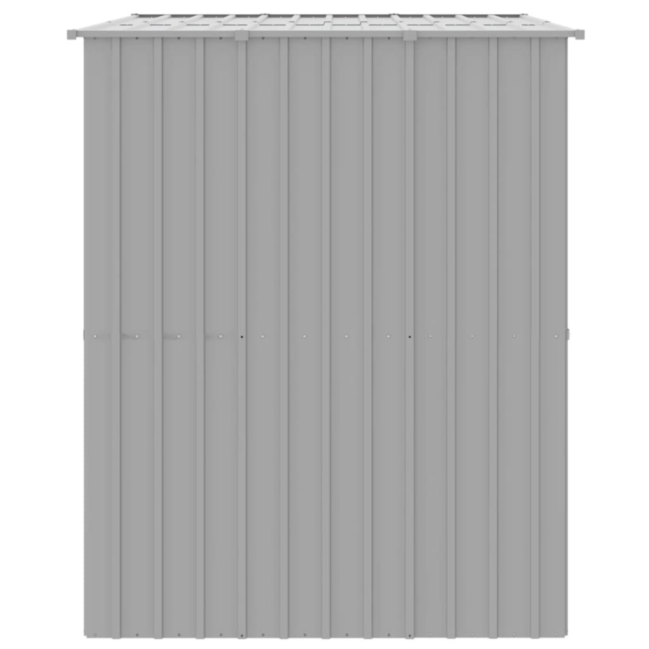 Caseta perros tejado acero galvanizado gris claro