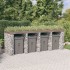 Muro de gaviones para contenedor de basura hierro 350x91x120