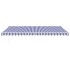 Toldo retráctil automático azul y blanco 5x3