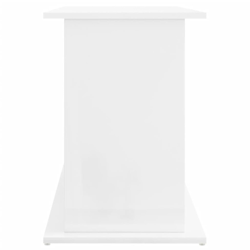 Soporte de acuario madera ingeniería blanco brillo 101x41x58