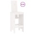 Set de mesa y taburetes altos jardín 5 pzas madera pino