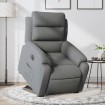 Sillón eléctrico reclinable elevable de tela gris oscuro